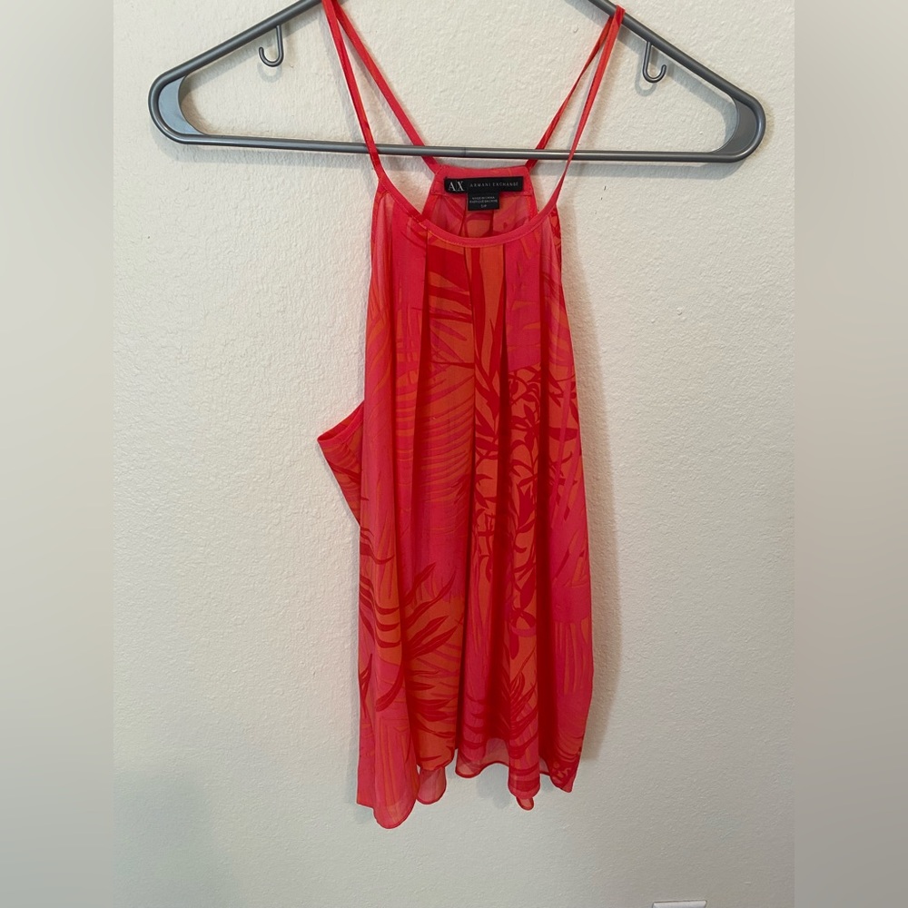 Woman’s pink tank top, size small, Armani exchange